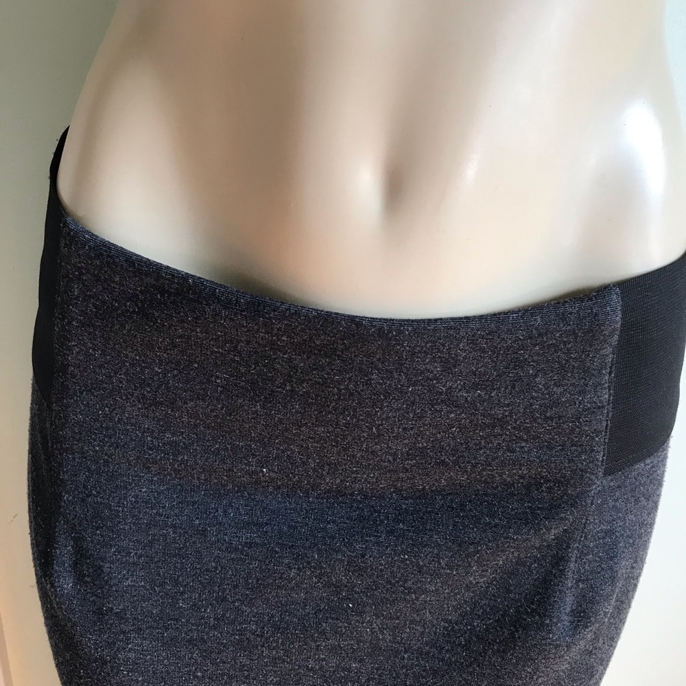 Reverse charcoal  stylish Pencil skirt